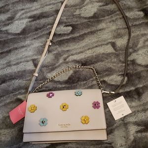 Kate Spade Cameron Spade Flower Applique Warmbeige